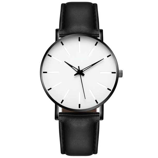 Relojes de hombre con correa fina de cuarzo, reloj luminoso para estudiantes