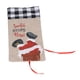 thumbnail image 2 of Funda para botella de champán, diseño navideño de rejilla de Papá Noel, funda para botella de vino, creada magistralmente, 2 of 14