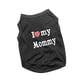 thumbnail image 4 of I Love Mommy Chaleco Camiseta sin mangas para perro Chaleco con estampado de letras Camisetas cómodas para perros Ropa para perros y gatos para gatos xs negro, 4 of 10