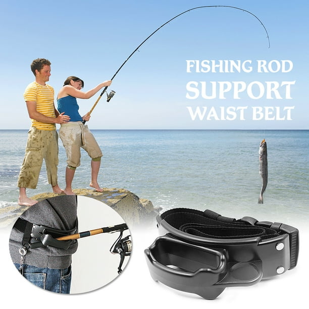 Amdohai Fishing Rod Support Belt Adjustable Fishing Pole Waist