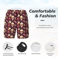 thumbnail image 3 of Daiia cool rock Skull record Mens Swim Trunks Swim Shorts Quick Dry Swim Shorts with Mesh Lining Pockets-3X-Large, 3 of 9