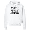 thumbnail image 2 of Inktastic Officially the World's Greatest Great Aunt Adult Hoodie Sweatshirt, 2 of 4