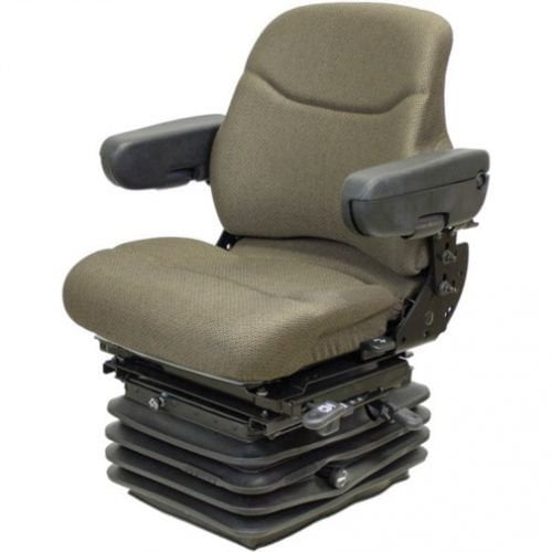 Seat Assembly Air Suspension, Tufftex Fabric, Brown, John Deere 80008010 Series Tractors, New