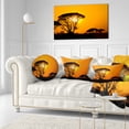 thumbnail image 3 of Designart Beautiful African Sunset in Savannah - African Landscape Printed Throw Pillow - 12x20, 3 of 5