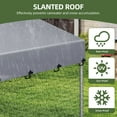 thumbnail image 5 of Uforic 10'x10' Large Outdoor Dog Kennel with Rotating Feeder Bowls, Outdoor Dog Enclosure with Roof, Heavy Duty Dog Kennel for Backyard Farm, 5 of 9