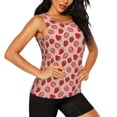 thumbnail image 2 of Sigee Strawberries for Women's Workout Tank Top,Running Tank Tops,Sleeveless Gym Clothes, 2 of 8