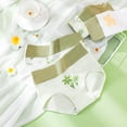 thumbnail image 3 of Delna [Stock Listo Al Por Mayor] Una Pieza También Venta Soporte De Precio De Ropa Interior Daigou Algodón Puro Mujer Cintura Alta Impreso Vientre Estrechar Talla Grande Niña Calzoncillos Sin Costuras, 3 of 4