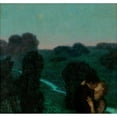 thumbnail image 2 of Franz von Stuck 16x15 Gold Ornate Wood Frame and Double Matted Museum Art Print Titled - The Evening Star (Before 1912), 2 of 4