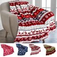 thumbnail image 1 of Christmas Elegant Comfort Luxury Velvet Super Soft Christmas Prints Fleece Blanket-Holiday Theme Home Décor Fuzzy Warm and Cozy Throws for Winter Bedding, Couch and Gift, 1 of 7