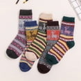 thumbnail image 1 of 10 pares de calcetines de lana, calcetines térmicos para mujer, calcetines cálidos de invierno para mujer, calcetines de punto gruesos, calcetines de invierno para mujer, coloridos, 1 of 5