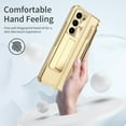 thumbnail image 4 of for Galaxy Z Fold 5 Case, Built-in S Pen & S Pen Holder & Hidden Kickstand with Stylus, Wireless Charging Hard PC Shockproof Military Grade Protection Case for Samsung Galaxy Z fold 5 2023, Gold, 4 of 8