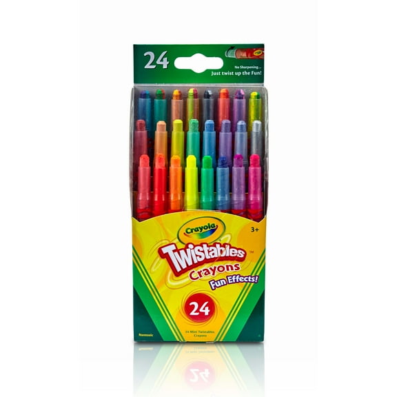 Crayola Fun Effects Twistables Crayon Set, 24-Colors