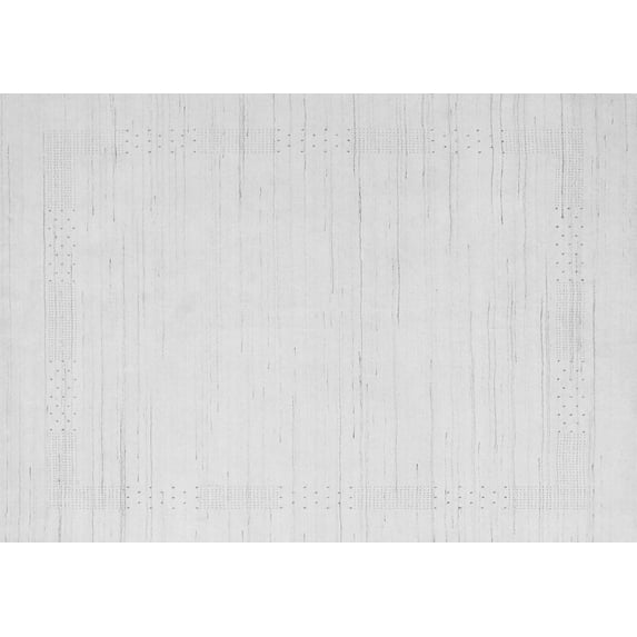 Ahgly Company Indoor Rectangle Solid Gray Modern Area Rugs, 6' x 9'