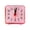 🔥 Pink_New#2558, variant on Transparent Silent Clock battery operated for bedroom dorm minimalist small analog table clock portable travel nightstand use