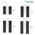 thumbnail image 6 of Luxe Weavers Pair of Window Panels Dark Taupe 100% Blackout Curtains 95" Length for Bedrooms, Energy Efficient Drapes, 6 of 11