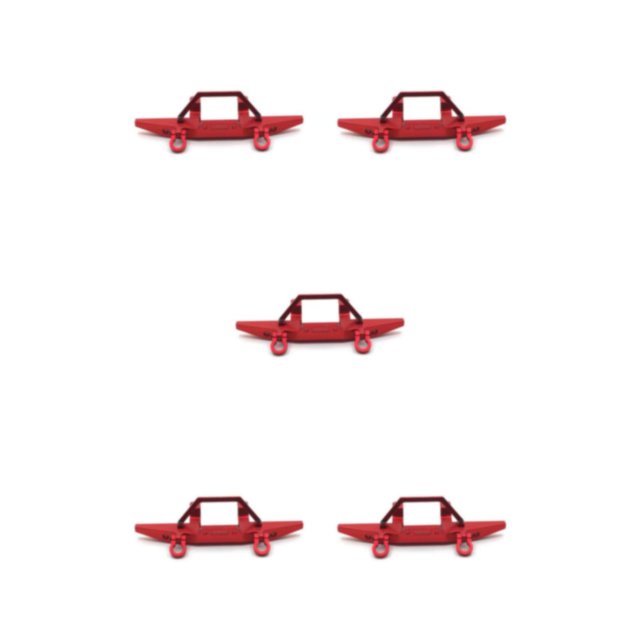 maskred Impact-Resistant And Easy-to-Install Front Bumper For Car Heavy Duty Easy red 5Set
