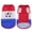 Horizontal red-blue, variant on Pet jersey multi-color dog clothes, summer thin mesh fabric dog clothing
