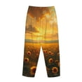 thumbnail image 7 of Fotbe Sunflower Sunset Rainfall Women's Pajama Pants,Sleepwear Pants,Pj Bottoms Drawstring And Pockets-Large, 7 of 7