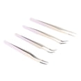 thumbnail image 4 of Pince à Cils 4 Pcs Pinces à Cils Ensemble Fausse Épilation Extension de Cils Outils d'Application de Cils en Acier Inoxydable avec Boîte de Rangement pour Salon de Coiffure, 4 of 8