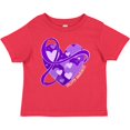 thumbnail image 3 of Inktastic Epilepsy Awareness Purple Ribbon Around Heart Boys or Girls Baby T-Shirt, 3 of 5