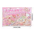 thumbnail image 3 of 3D Scene Sticker Cartoon Scenery Sticker Miniature Simulated Cabin Scene Sticker for Scrapbooking Journal Planner Album pinkk, 3 of 4