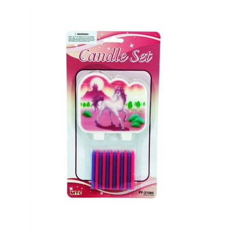 Unicorn Cndle Set Pf21085, 24 Count