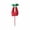 E, variant on Christmas Elf Leg Tree Decoration – Red Cloth Insert Ornament with Bell for Tree Base, Branch, or Topper Display – Festive Hat Leg Christmas Décor Prop for Holiday Fun
