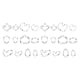 thumbnail image 2 of Bearachild Paquete de 12 molde antiadherente para galletas de Acción de Gracias, molde para galletas, decoración de pasteles, sello de caramelo, A 2piezas Bearachild CBP182423, 2 of 6