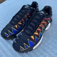 thumbnail image 3 of Ni - ke Ni - ke Air Max Plus The Shark France Black Blue Orange White AJ6301-400 Mens 11.5, 3 of 5