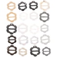 thumbnail image 1 of Shisuyan Scarf Ring Clip Resin 20Set 1In Diameter, 1 of 8