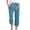Blue—Capri Pants for Women, variant on Cotton Linen Capri Pants for Women Casual Summer Beer Graphic Drawstring Capris Loose Fit Wide Leg Crop Trousers with Pockets Navy L