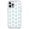 thumbnail image 2 of DesignSkinz Teal Micro Anchors Full-Body Skin Decal Wrap Cover for iPhone 14, 2 of 9