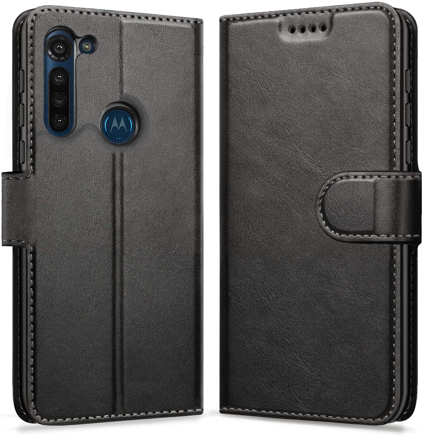 ykooe Compatible with Moto G8 Power Case(6.4"), PU Leather