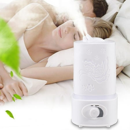 Cool Mist Humidifier, 1.5L Ultrasonic Humidifiers Air Diffuser Purifier Atomizer for Bedroom Home Baby with Whisper-Quiet Operation, 360° Nozzle, Night