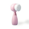 thumbnail image 3 of Qarigey Cepillo de limpieza facial con mango Cuidado de la piel Belleza Poros portátiles Suministro exfoliante Regalos Viaje profesional Tratamientos faciales Rosado Type 1 Qarigey CE013607-01B, 3 of 6