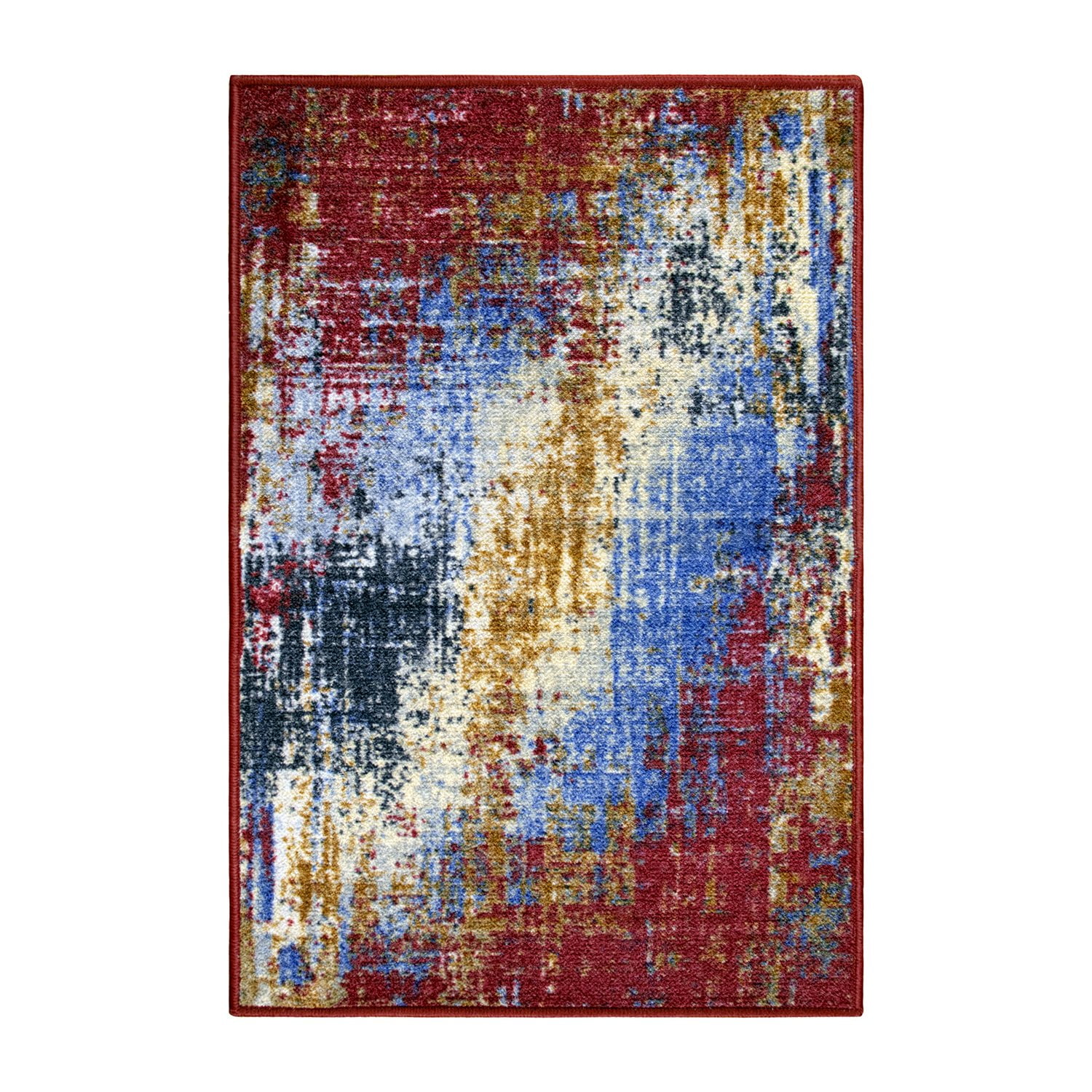 Arona NonSlip Foldable Abstract MachineWashable Area Rug 2x3