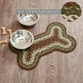 thumbnail image 3 of VHC Brands Tea Cabin Indoor/Outdoor Pet Food Mat for Dogs Cats Kitchen Small Bone Rug 11.5x17.6, 3 of 6