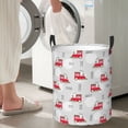 thumbnail image 4 of Lsque Trains pattern Laundry Hamper Basket, Tall Woven Rope Hamper Basket for Clothes, Lightweight Storage Basket, Collapsible Waterproof-Medium, 4 of 8