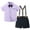 Purple, variant on ZOEREA Toddler Baby Boy Clothes 1-5T Boy Gentleman Suit Short Sleeves Shirt +Suspender Pants +Bowtie Toddler Dress Boy Outfit