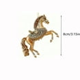 thumbnail image 3 of 3.15 Inch Crystal Horse Christmas Ornaments Horse Xmas Tree Decorations 2D Flat Acrylic Ornaments Keepsake Pony Ornament Horses Lovers Gifts, 3 of 5