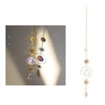 thumbnail image 3 of Lámpara colgante de cristal con forma de flor de la vida y bola de cristal. D, 3 of 9