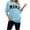 Light Blue, variant on DeHolifer Mama Sweatshirt Women Funny Mama Letter Print Graphic Mom Life Long Sleeve Crewneck Pullover Shirt Loose Tops Gray S