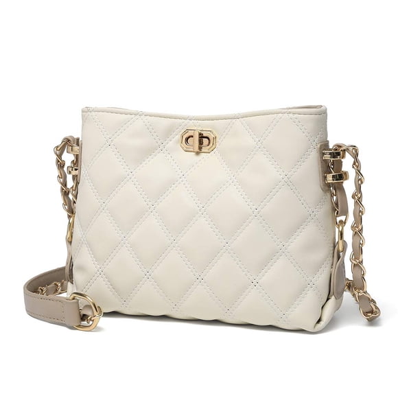 Bandolera Sivim Fashion Leather para mujer, color beige