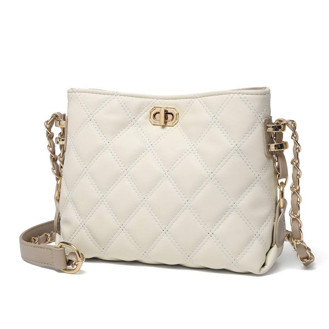 Bandolera Sivim Fashion Leather para mujer, color beige