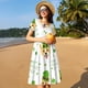 thumbnail image 4 of Disketp happy dog. St. Patricks Day para Vestido de Manga Corta para Mujeres, Vestidos de Verano para Mujeres, Casual y Holgado para la Playa, 4 of 6