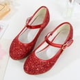 thumbnail image 6 of WhouRiu Big Girl's Sneakers Role Play Sequined Sparkly Dress Up Shoes Children Stylish Party Dance Wear Shoes Red Little Child13, 6 of 6