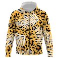 thumbnail image 1 of Sudadera con capucha y cremallera con estampado 3D de leopardo abstracto para hombre y mujer, estilo hip hop, para ocio, 1 of 6