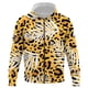 thumbnail image 1 of Sudadera con capucha y cremallera con estampado 3D de leopardo abstracto para hombre y mujer, estilo hip hop, para ocio, 1 of 6