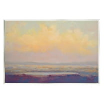 Stupell Industries Abstract Orange Sunset Landscape Painting Unframed Art Print Wall Art, 15 x 10