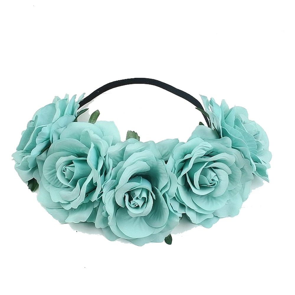 Women Accessories Hollow Rose Flower Elastic Hair Band Headband CHRISTMAS GIFT